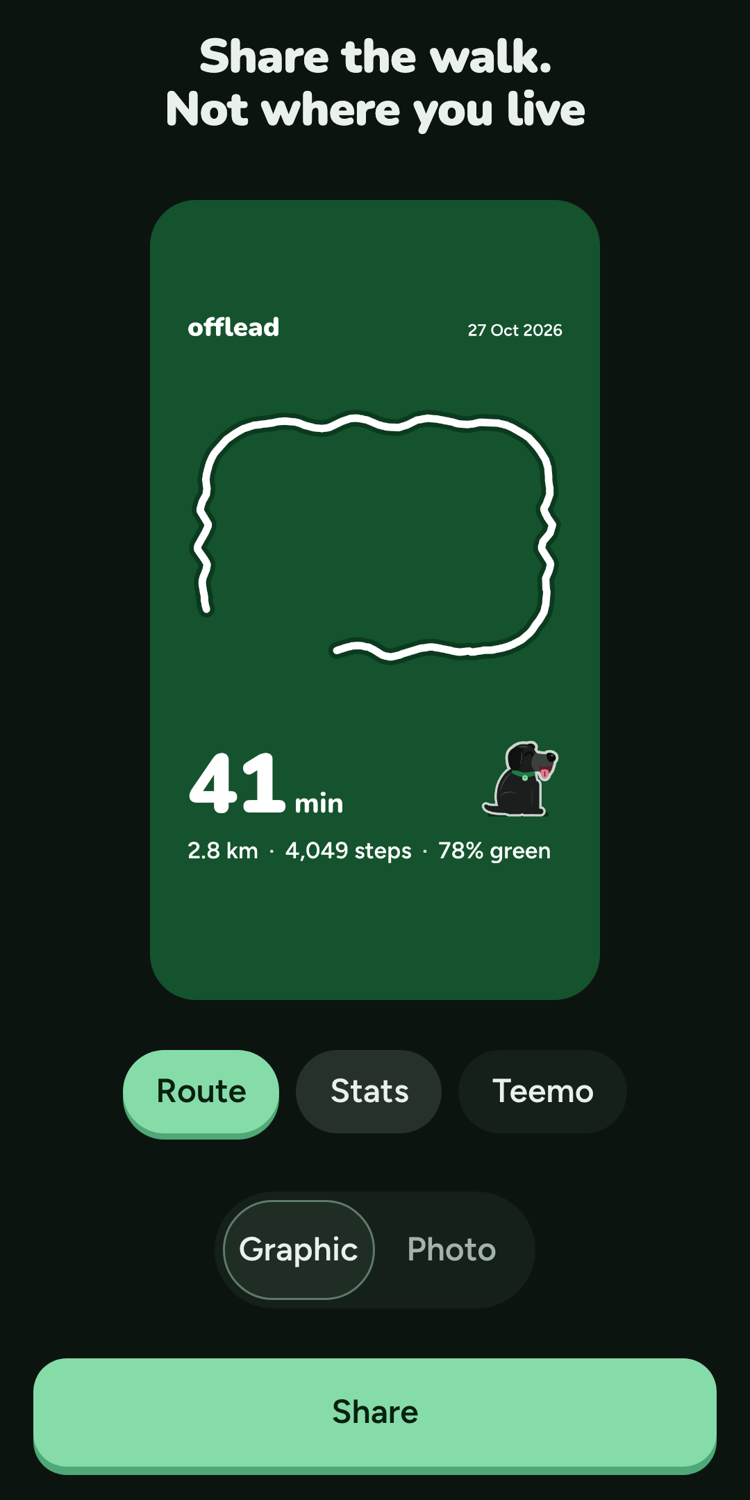 Offlead share card: Instagram Story-sized graphic